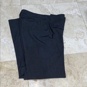Loft Ann Gray Straight Leg Trousers